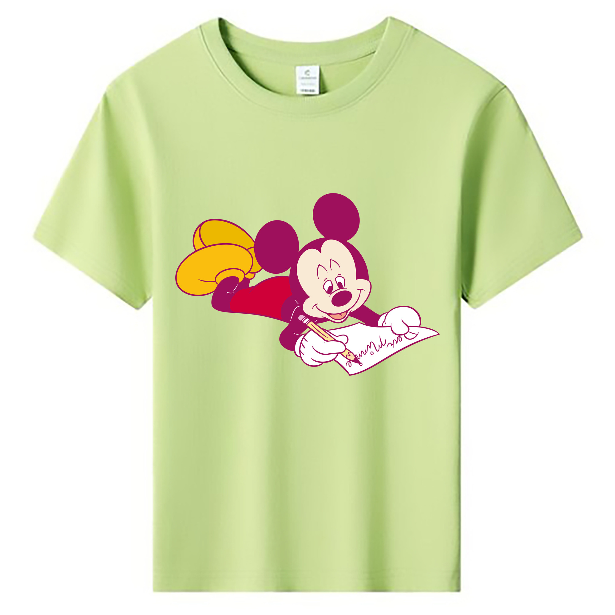 ミッキーマウス Mickey Mouse 綿100％キッズTシャツ（フロントプリント）